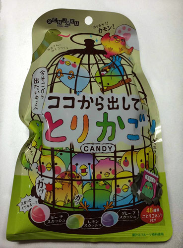 ここから出して鳥カゴキャンデー